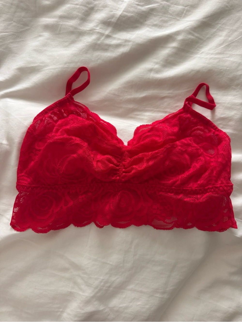 Red Lace Bralette Camisole - PINK by Victorias Secret